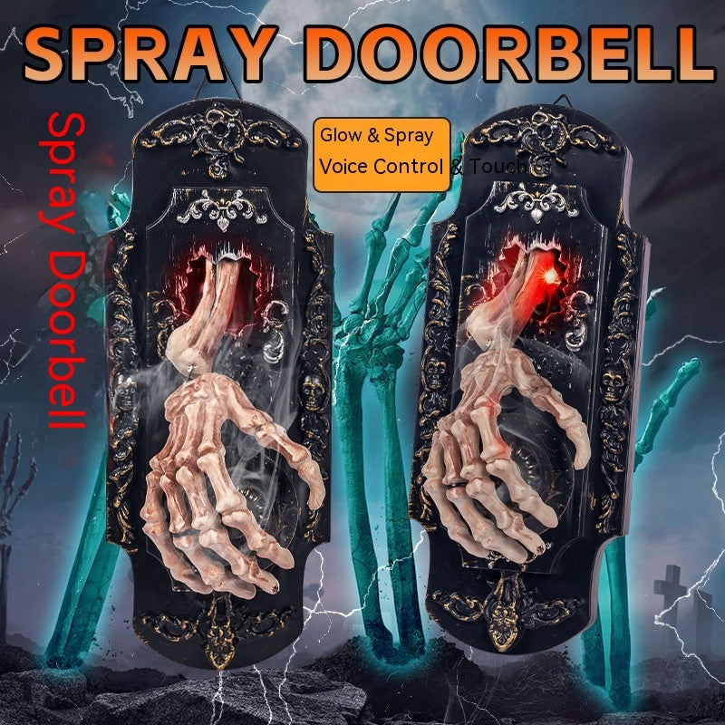 Halloween Funny Doorbell Induction Spray Door Lock