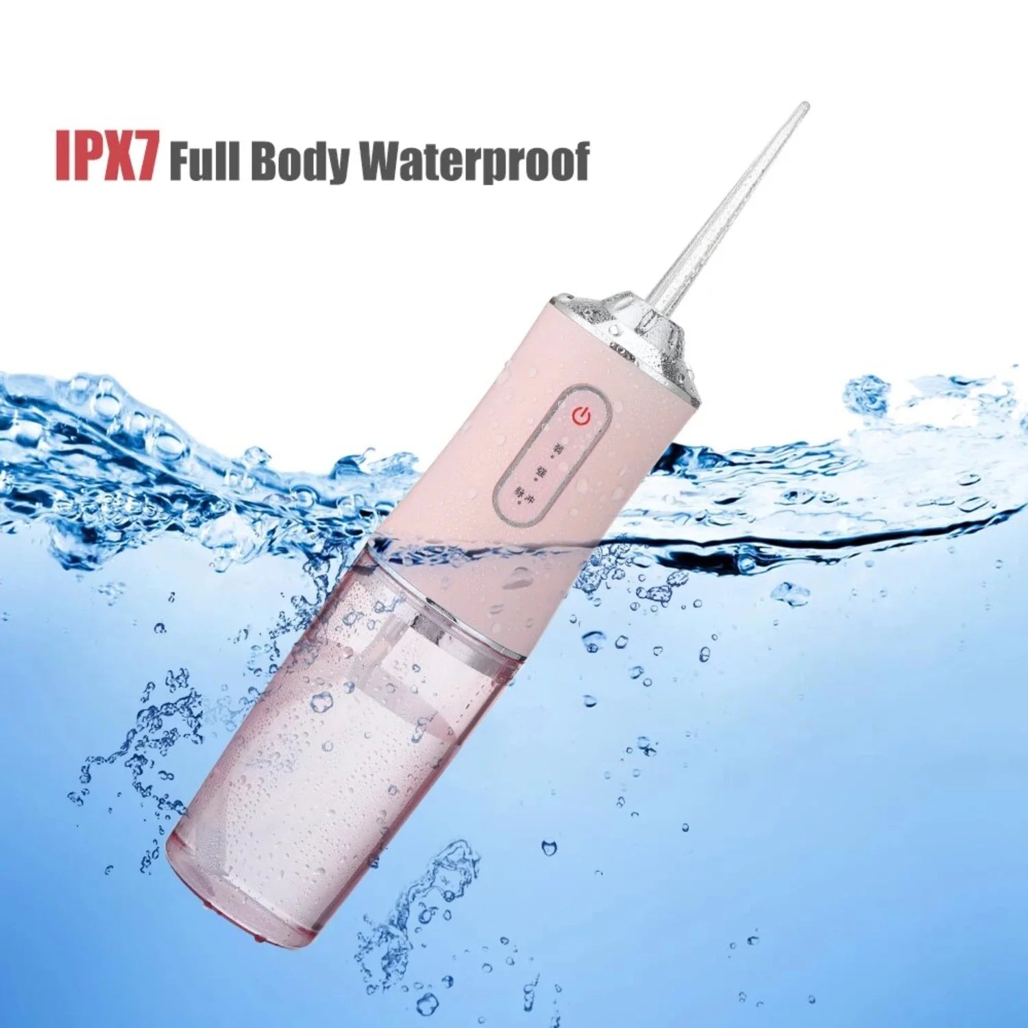 Portable USB Rechargeable Dtal Water Flosser with 4 Jet Tips - 3 Modes 220Ml Tank Capacity IPX7 Waterproof 1400Rpm - Effective Oral Care Tool for Home and Travel Use