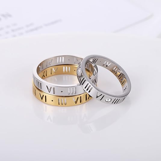 18K GOLD PLATED STAINLESS STEEL FINGER RING