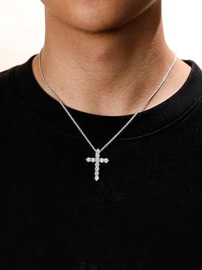 STAINLESS STEEL "CROSSES" NECKLACE