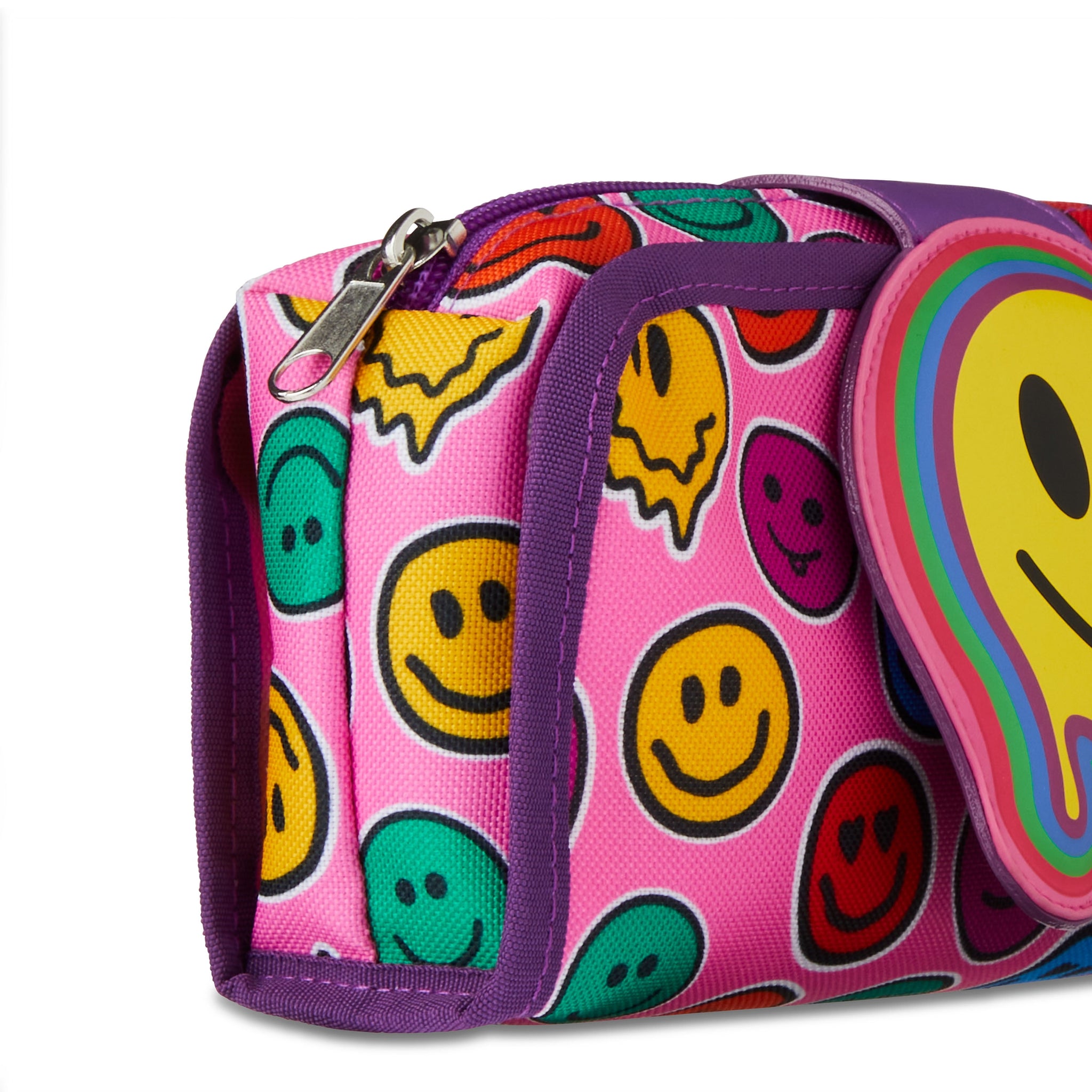 Smiley Face Icon Pencil Pouch, Multi-Color