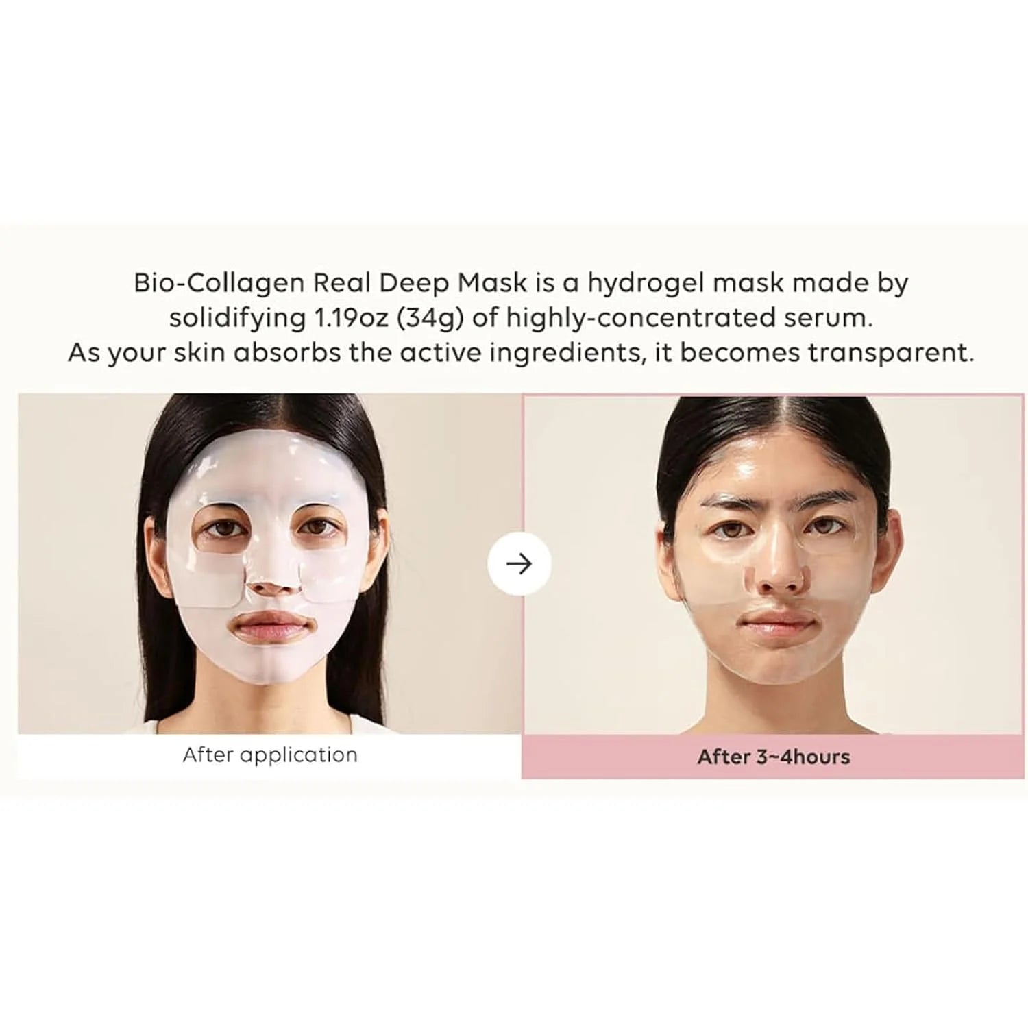 8PCS Bio-Collagen Real Deep Mask, Collagen Mask Overnight, Collagen Mask for Face, Organic Collagen Reverse Film Volume Peel off Mask, Hydrating and Firming Facial Mask, 5Ml