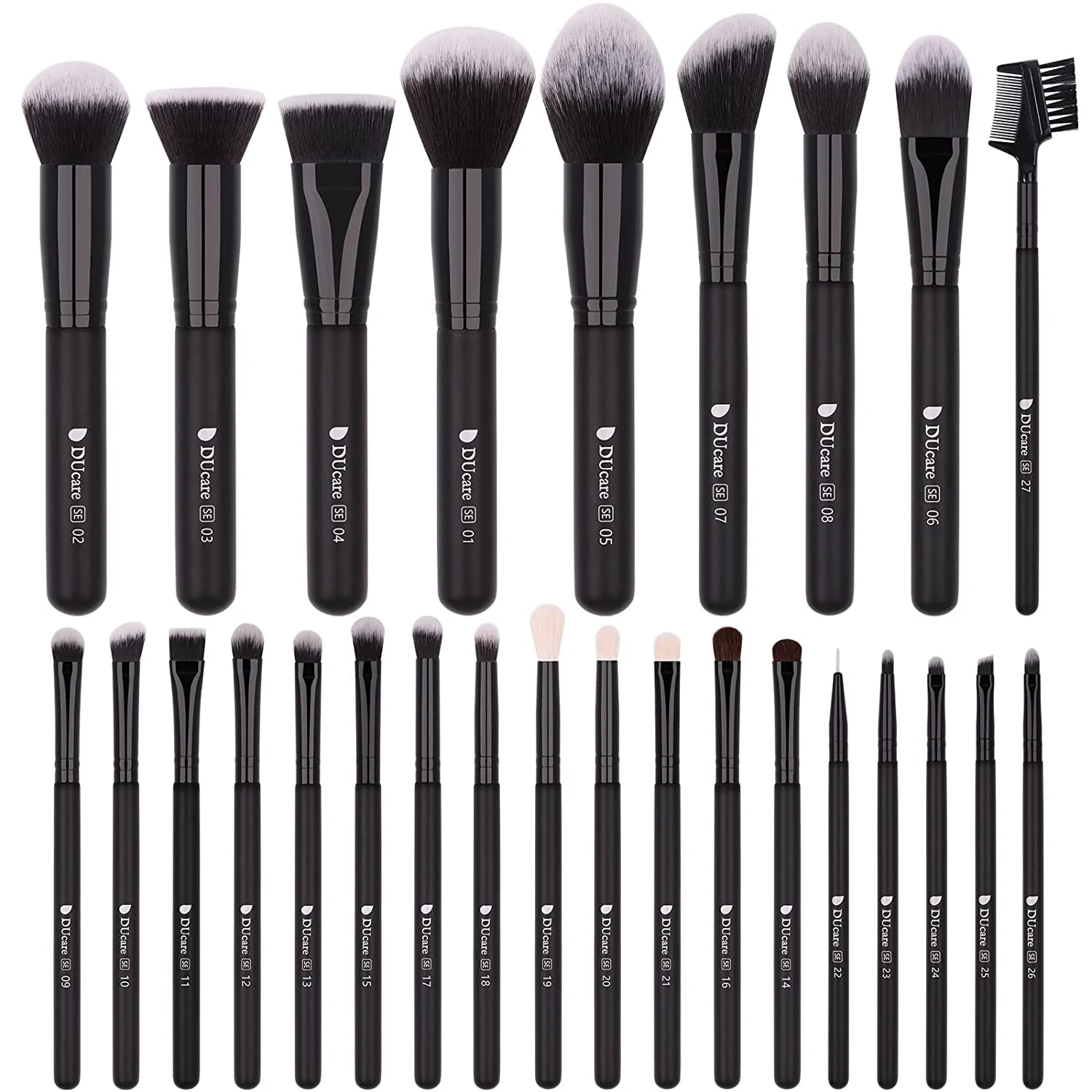 Makeup Brushes Professional 27Pcs Makeup Brush Kit Set Kabuki Foundation Blending Face Powder Blush Concealers Eye Shadows