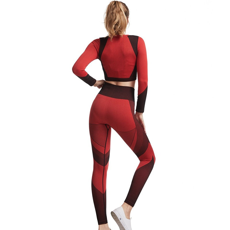 Women's Red Yoga Set