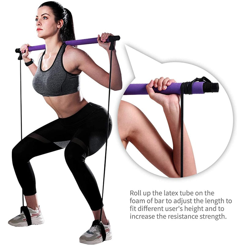 Yoga Pilates Bar Stick Band